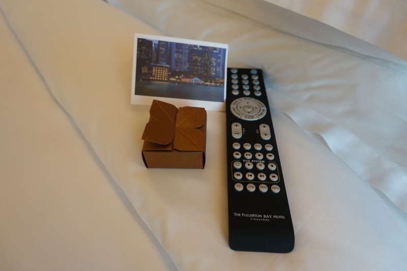 Chocolate for Turndown, The Fullerton Bay Singapore Review