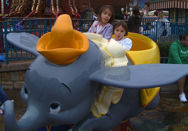The famous Dumbo ride, Disney