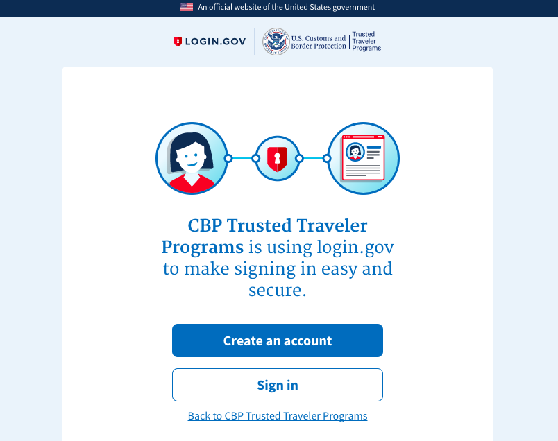 customs global entry login