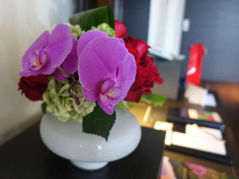 Bouquet on Desk, Lausanne Palace & Spa Review