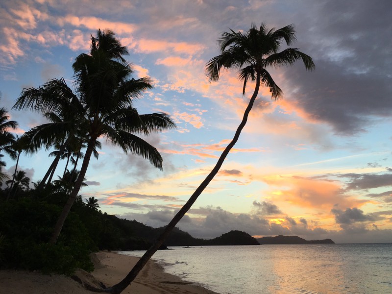 Sunset at Laucala