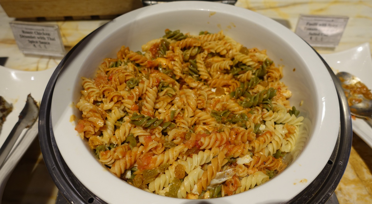 Fusilli with Spicy Tomato Sauce and Salted Cod