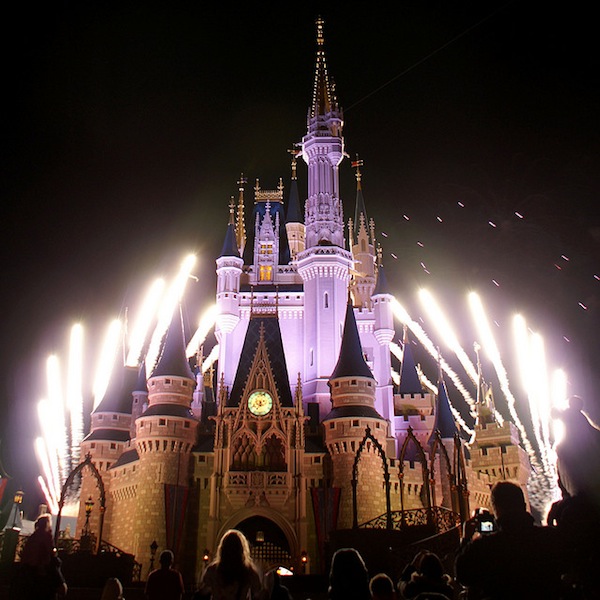 Fireworks above the Magic Kingdom, Disney, Orlando
