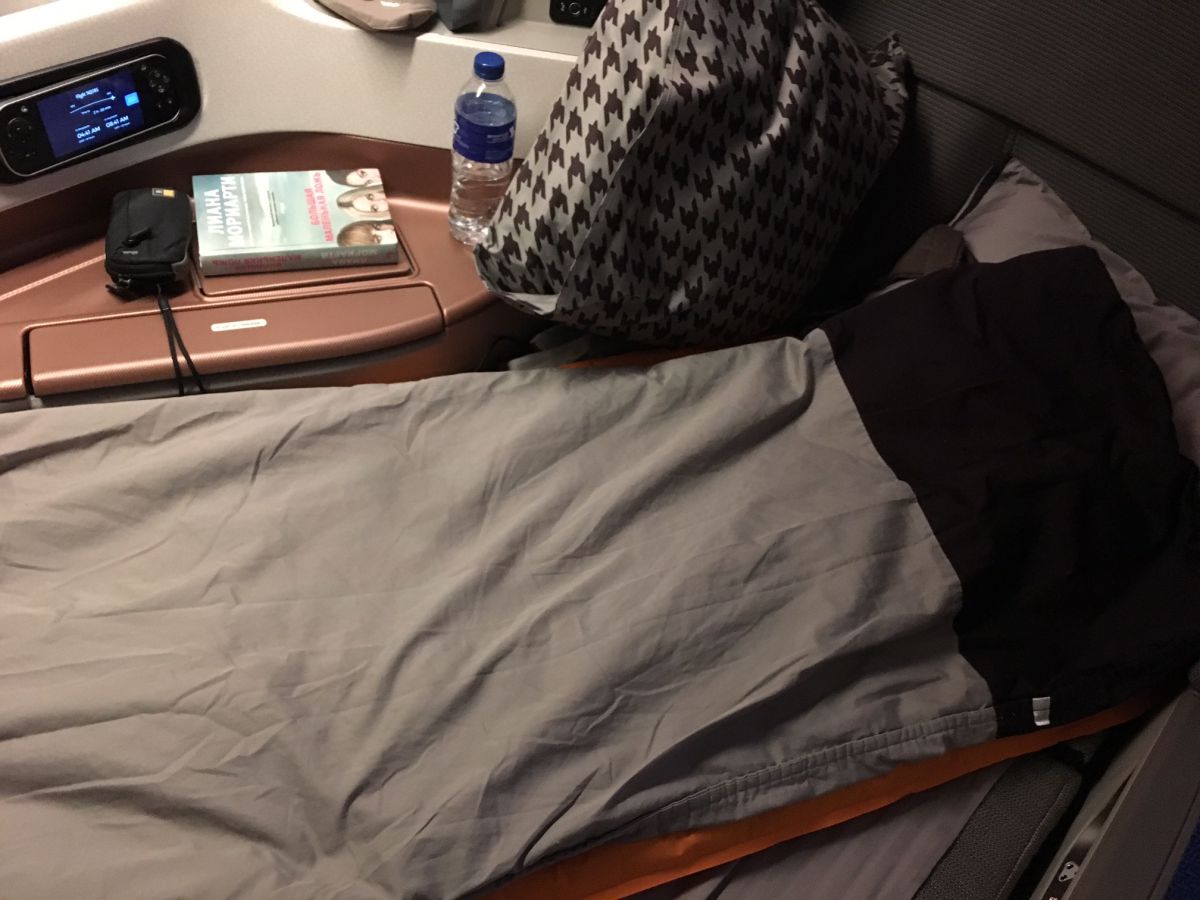 Singapore Business Class Bed: Too Uncomfortable