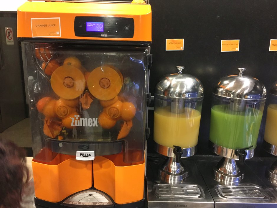 Fresh Squeezed Orange Juice, Novotel Auckland Airport