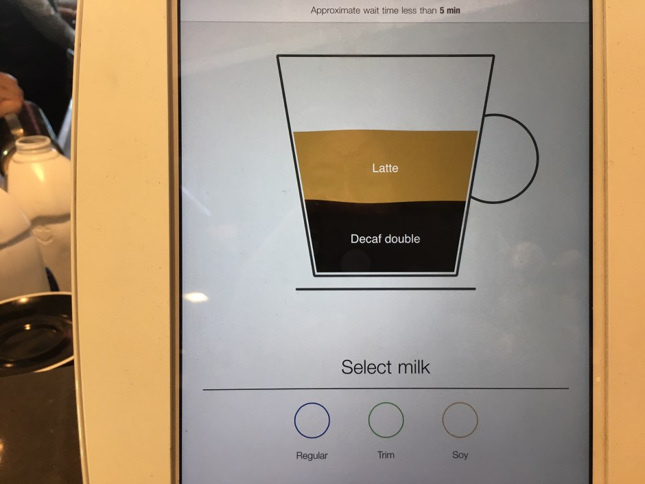 Order Coffee Drinks by Touchscreen