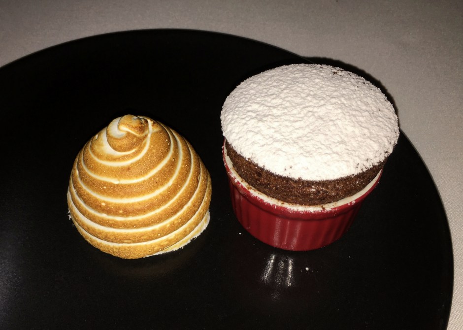 Chocolate Souffle and Passionfruit Alaska