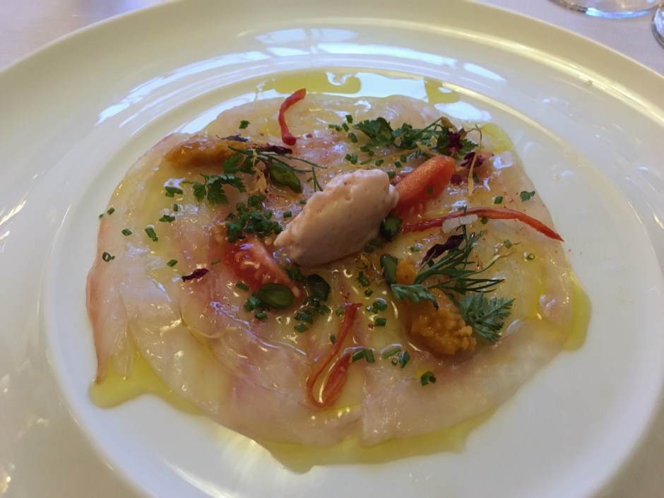 Sea Bream Carpaccio, La Table d'Edgard Review