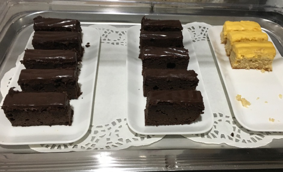 Chocolate Cake and Yellow Cake, Fiji Airways Lounge, Nadi