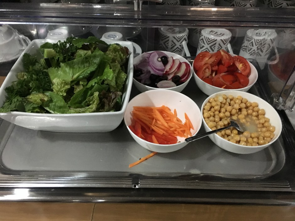 Salad, Fiji Airways Lounge Nadi Review