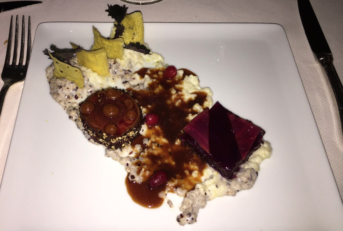 Cacao Nib Crusted Venison, Daniel NYC Review