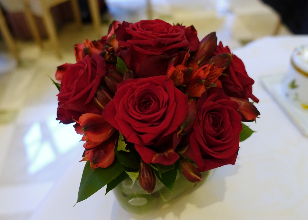 Red Roses at Epicure Restaurant, Le Bristol, Paris