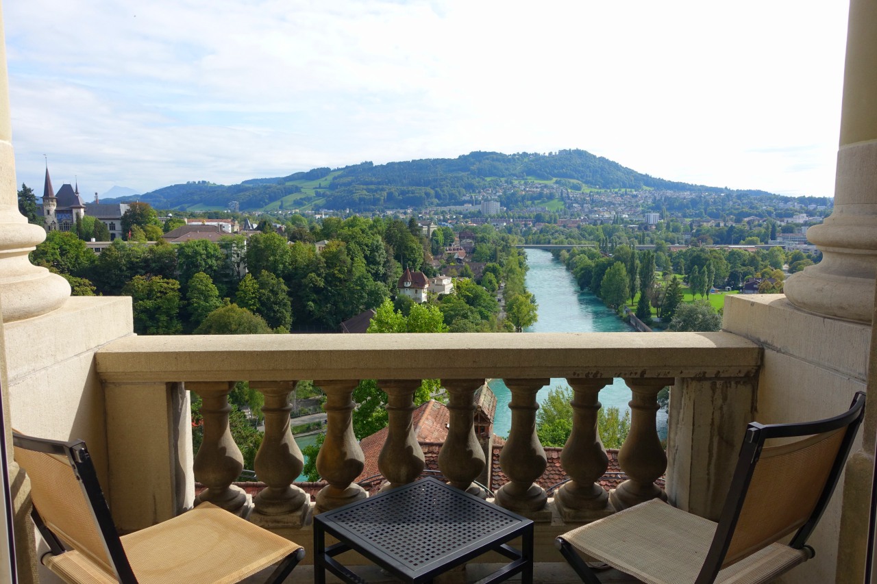 Bellevue Palace: Deluxe Room with a View from the Balcony