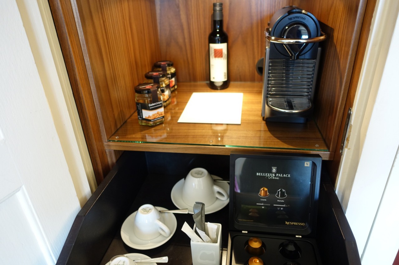 Nespresso Machine, Bellevue Palace Hotel, Bern Switzerland