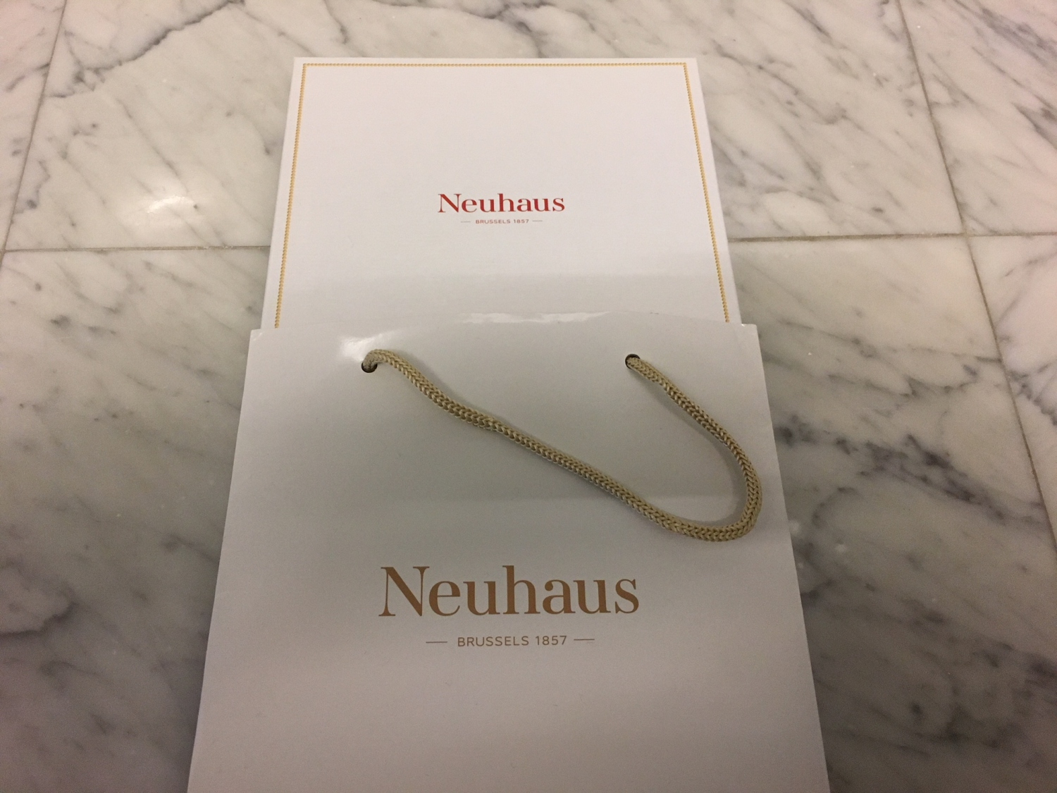 Neuhaus Chocolates as Farewell Gift, Brussels Business Class