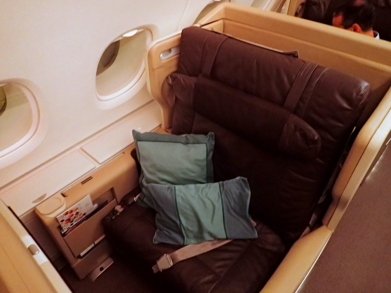 Singapore Airline Business Class Seat, A380