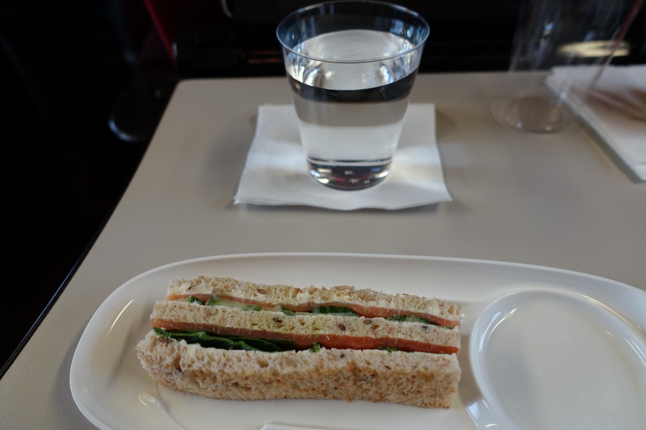 Smoked Salmon Sandwich, Thalys Comfort 1 Review