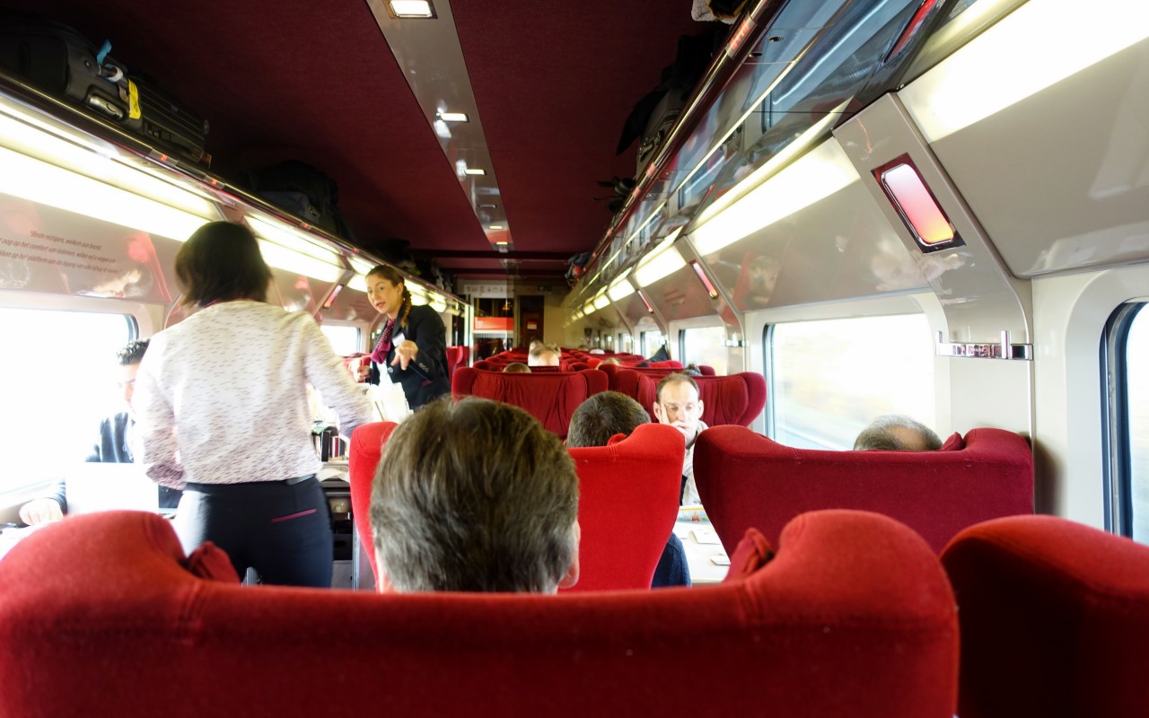 I Rode in First Class on a European High-Speed Train for $160; Thalys