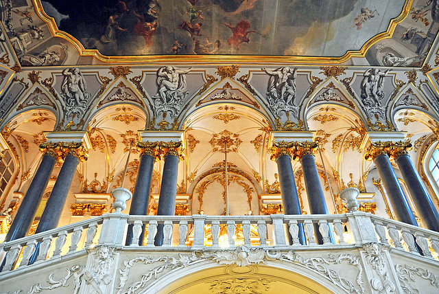 Stunning view inside the Hermitage, St. Petersburg