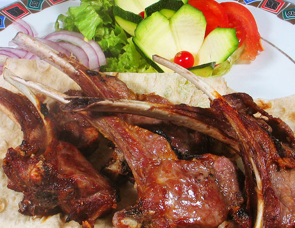 Lamb at Erivan Armenian Restaurant-St. Petersburg, Russia