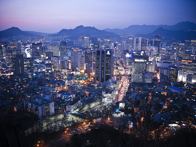 The Seoul skyline