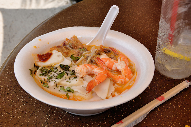 The famous laska from Roxy Laska & Prawns Noodle Stall, Singapore