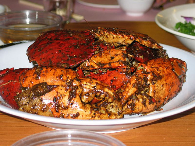 Black pepper crab, Singapore