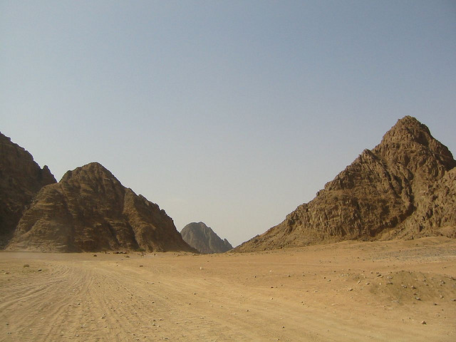 Trekking in the desert near Sharm el Sheikh