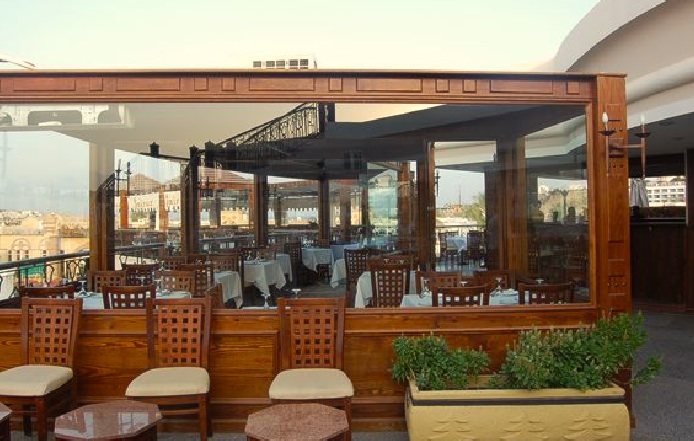 Outside seating at Fairuz, Sharm el Sheikh