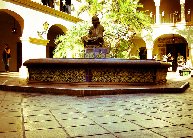 El Prado Fountain, San Diego
