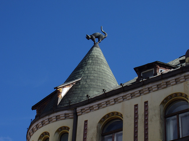 The famous House of Cats, Riga