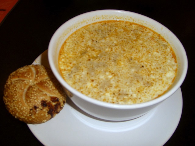 The soup of the day at Cafe de Paris, Vilnius