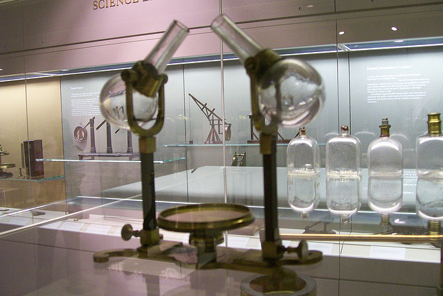 Test tubes at the London Science Museum