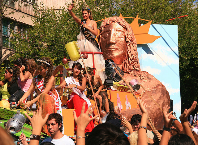The Wine Festival parade, Mendoza