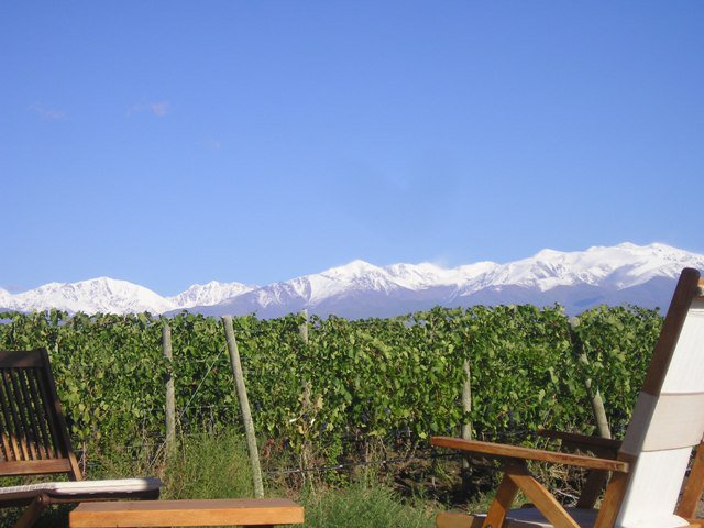 The stunning view from Tupungato Divino, Mendoza