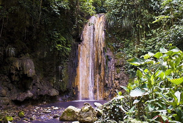 Diamond Falls, Diamond Falls Botanical Gardens, St. Lucia