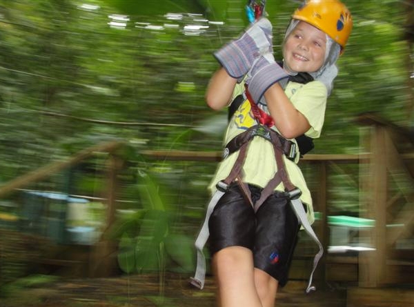 Zipline, Treetop Adventure Park, St. Lucia