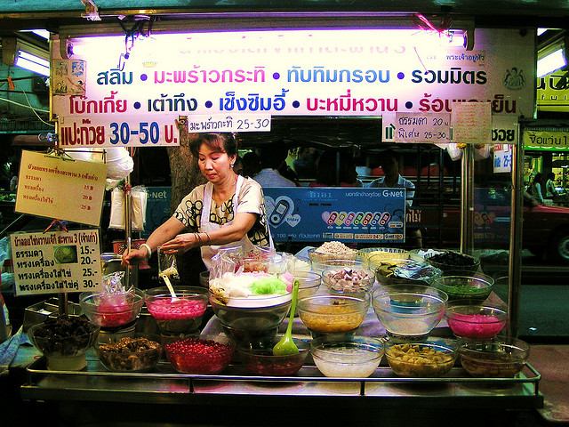 One of many spots to sample the taste of Bangkok