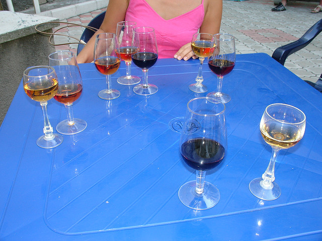 Tasting Crimean wine, Evpatoria