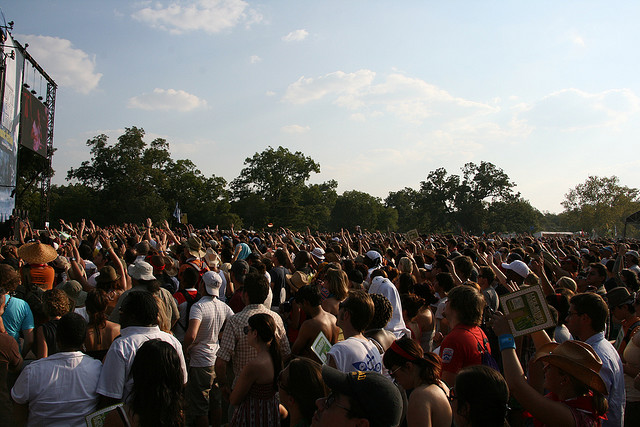 The crowd at Austin City Limits Festival