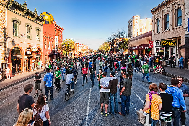 Austin's 6th Street during South by Southwest