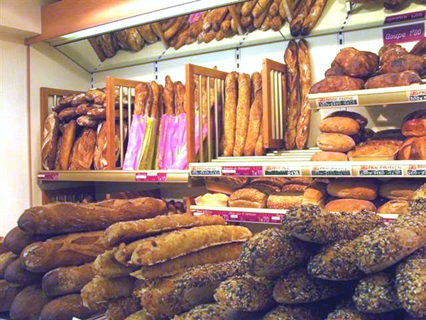 Fresh bread in Paris, France