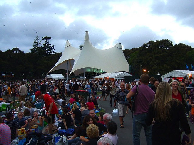 The crowds at Tropfest, Sydney