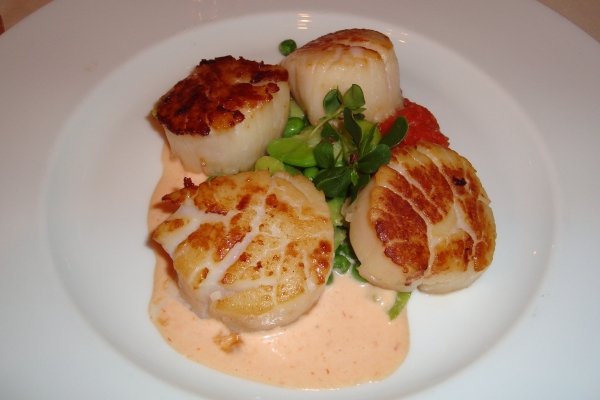 Seared Scallops, Carlyle Restaurant NYC