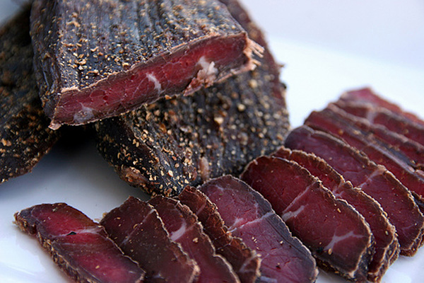 Biltong is similar to beef jerky