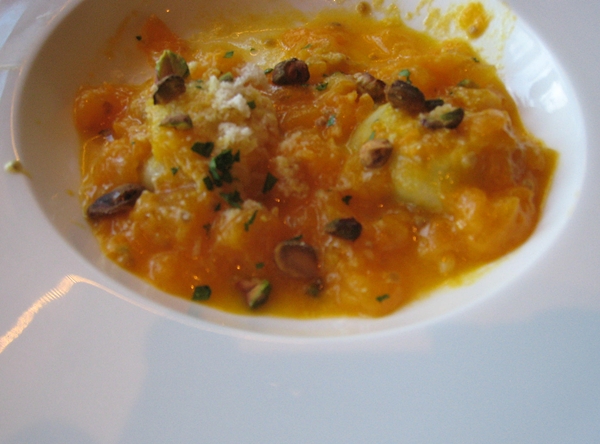 Mascarpone Ravioli with Golden Tomatoes, Riverpark, NYC