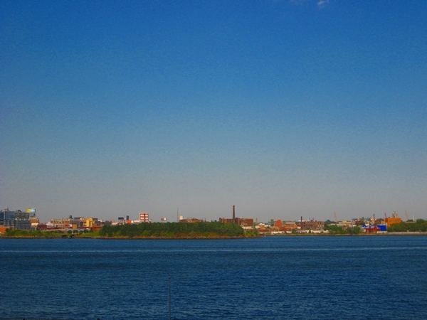 View of the river from Riverpark, A Tom Colicchio Restaurant,  NYC