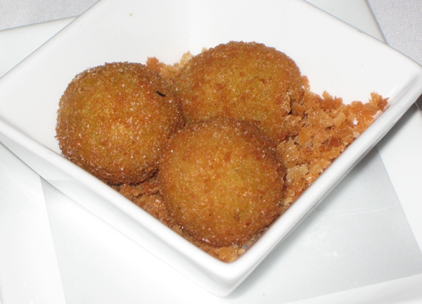 Sweet Pea Arancini, Cafe Boulud NYC