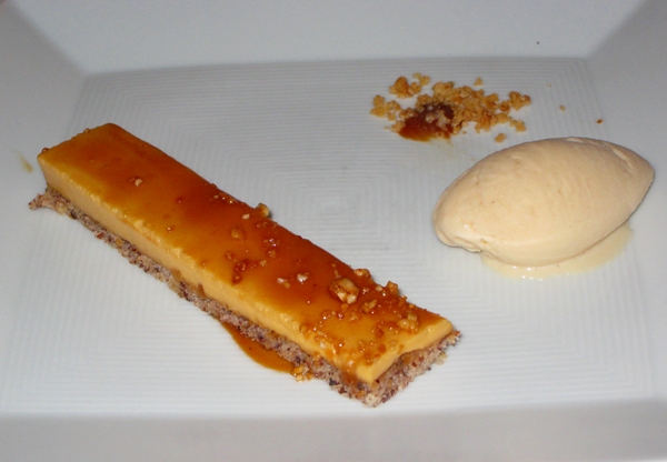 Caramel Gateaux with Toasted Hazelnut Ice Cream, Cafe Boulud NYC