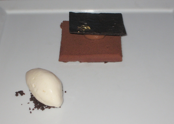 Chocolate Mousse with Nougat Ice Cream-Cafe Boulud-NYC